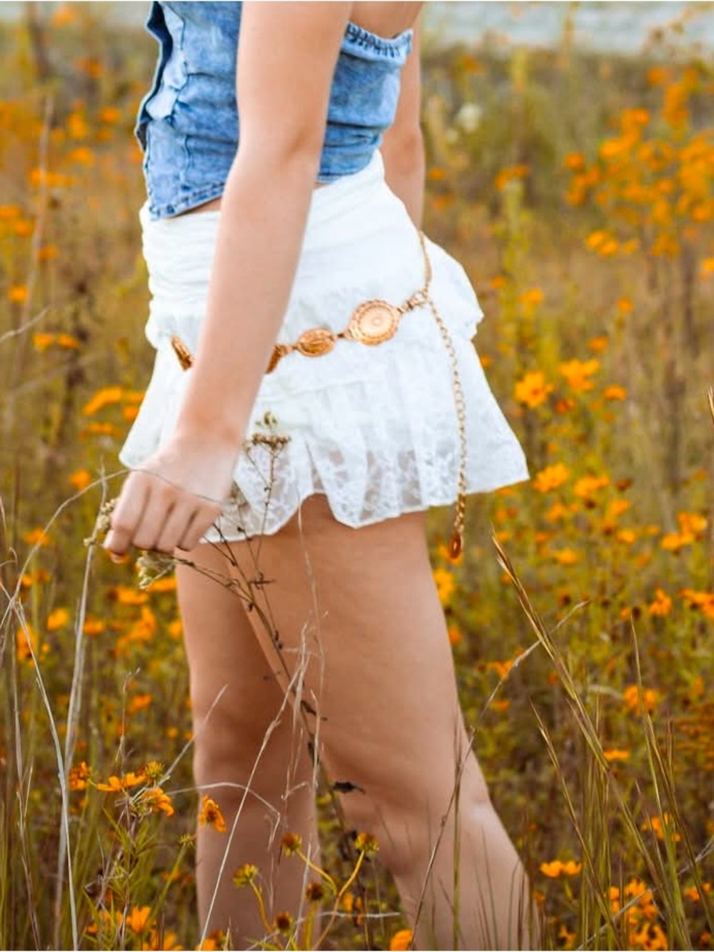 Amazon White Lace Mini Skirt